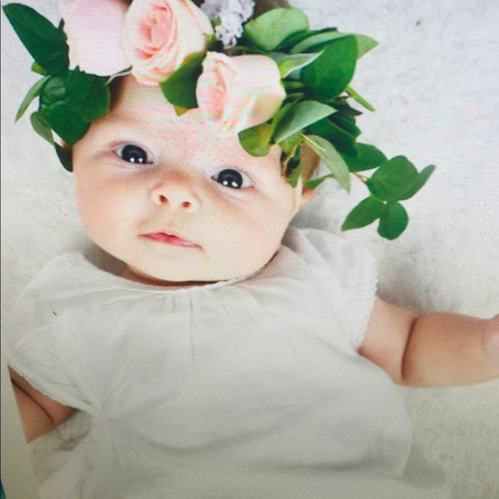 Zara baby cotton dress romper button closure